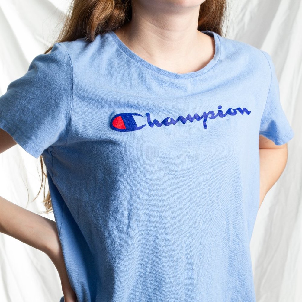 Light blue Champion t-shirt